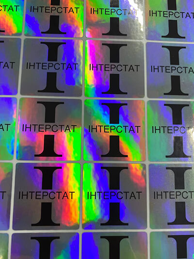 Печать голографических стикеров